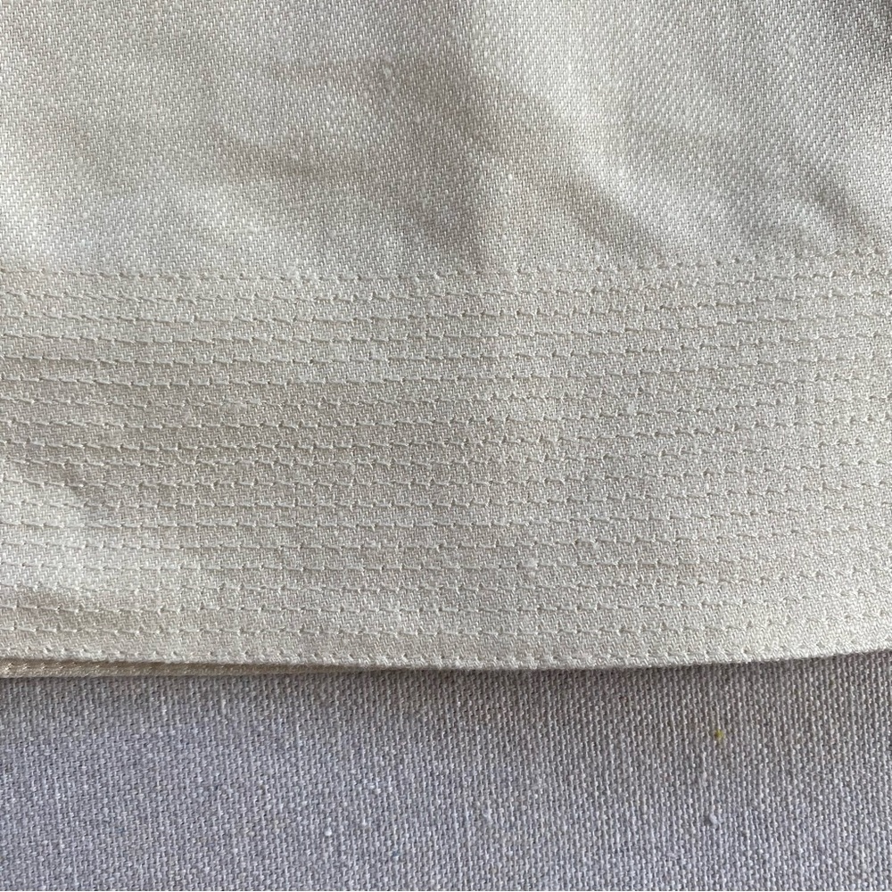Lafayette 148 New York Rosabella Ivory Linen Pleated Flare Skirt With Pockets - Picture 7 of 11
